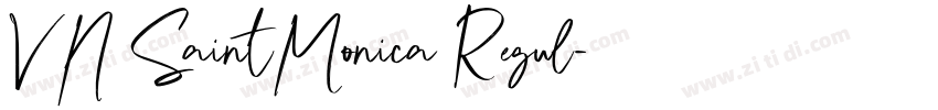 VN SaintMonica Regul字体转换 VN SaintMonica Regul字体转换